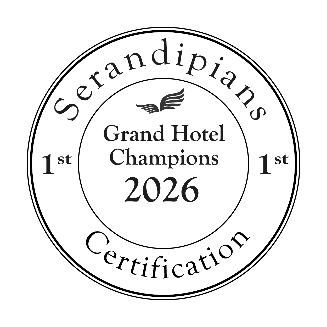 1st Grand Hotel Champion – 2026 Certification
